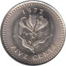  Родезия. 5 центов 1977 год. 