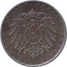  Германская империя. 10 пфеннигов 1916 год. (железо) (A) 