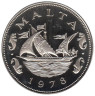  Мальта. 10 центов 1978 год. Парусник (Баржа Великого Магистра) 