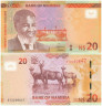  Бона. Намибия 20 долларов 2018 год. Африканские антилопы. (Пресс) 