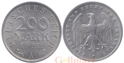 Германия (Веймарская республика). 200 марок 1923 год. Герб. (A)