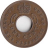  Британская Восточная Африка. 1 цент 1959 год. Отметка монетного двора: "H" - Хитон, Бирмингем. 