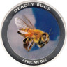  Замбия. 1000 квача 2010 год. Смертоносные насекомые - Африканская пчела. 