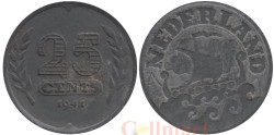 Нидерланды. 25 центов 1941 год. Парусник.