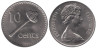  Фиджи. 10 центов 1978 год. Метательная дубинка. 