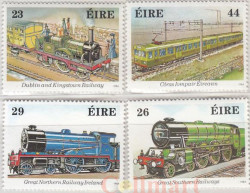 Набор марок. Ирландия. 150-летие Ирландских железных дорог. 4 марки.