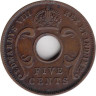  Британская Восточная Африка. 5 центов 1936 год. Эдуард VIII. (N) 