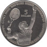  Ниуэ. 5 долларов 1987 год. XXIV летние Олимпийские Игры, Сеул 1988 - Теннис, Борис Беккер. 