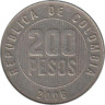  Колумбия. 200 песо 2006 год. 