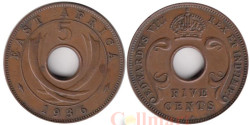 Британская Восточная Африка. 5 центов 1936 год. Эдуард VIII. (KN)