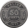  Белиз. 50 центов 1991 год. 