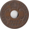  Британская Восточная Африка. 5 центов 1952 год. 
