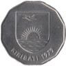  Кирибати. 1 доллар 1979 год. Парусное судно (проа). 