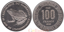 Камерун. 100 франков 2020 год. 60 лет независимости. Лягушка.