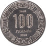  Камерун. 100 франков 2020 год. 60 лет независимости. Лягушка. 
