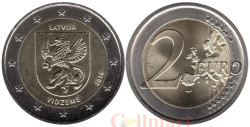 Латвия. 2 евро 2016 год. Историческая область Видземе.