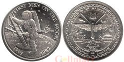 Маршалловы Острова. 5 долларов 1989 год. 20-летие высадки первого человека на Луну.