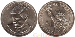 США. 1 доллар 2015 год. 35-й президент Джон Кеннеди (1961–1963). (Р)