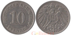 Германская империя. 10 пфеннигов 1906 год. (A)