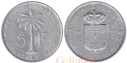 Руанда-Урунди. 5 франков 1956 год. Пальма.