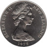  Новая Зеландия. 1 доллар 1975 год. Герб. 