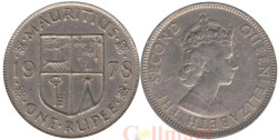 Маврикий. 1 рупия 1978 год. Елизавета II.