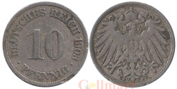 Германская империя. 10 пфеннигов 1903 год. (F)