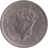  Малайя. 20 центов 1948 год. Король Георг VI. 