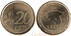 Эстония. 20 евроцентов 2011 год.