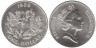  Бермудские острова. 1 доллар 1989 год. Бабочка Данаида монарх. 