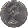 Остров Мэн. 10 новых пенсов 1975 год. Трискелион. 