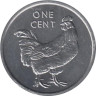  Острова Кука. 1 цент 2003 год. Петух. 