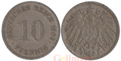 Германская империя. 10 пфеннигов 1903 год. (D)
