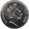  Фиджи. 5 центов 1995 год. 50 лет ФАО. Рыба. 