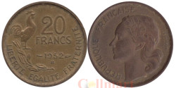 Франция. 20 франков 1952 год. Галльский петух. (B)