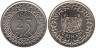  Суринам. 25 центов 1989 год. Герб. 