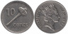  Фиджи. 10 центов 1992 год. Метательная дубинка. 