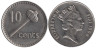  Фиджи. 10 центов 1996 год. Метательная дубинка. 