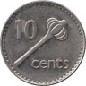 Фиджи. 10 центов 1997 год. Метательная дубинка. 