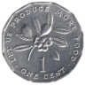  Ямайка. 1 цент 1991 год. Фрукт аки. 
