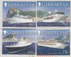 Набор марок. Гибралтар. Круизные лайнеры (4-я серия). 4 марки.