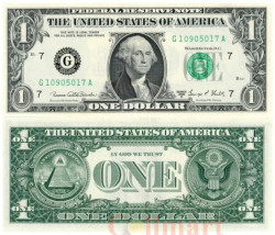 Бона. США 1 доллар 1969 год. Джордж Вашингтон. (Пресс)