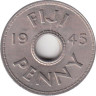  Фиджи. 1 пенни 1945 год. 