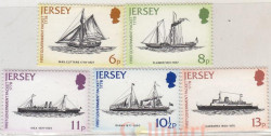 Набор марок. Джерси. 200 лет государственной почтовой службы Англии и Джерси. 5 марок.