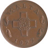  Мальта. 1 цент 1977 год. Георгиевский крест. 