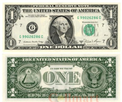 Бона. США 1 доллар 1981 год. Джордж Вашингтон. (Пресс)