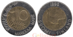 Финляндия. 10 марок 1996 год. Глухарь.