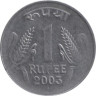  Индия. 1 рупия 2003 год. (° - Ноида) 