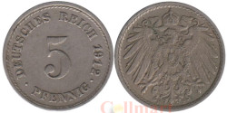 Германская империя. 5 пфеннигов 1912 год. (F)
