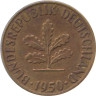  Германия (ФРГ). 5 пфеннигов 1950 год. Дубовые листья. (D) 
